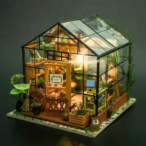 1:24 LED Rolife Cathy’s Flower House DIY Miniature Doll House Handmade GiftS - Picture 1 of 8