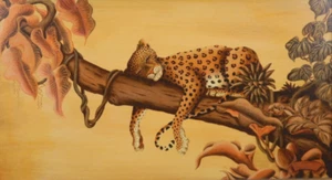 PINTURA ACRÍLICA AUSTRALIANA ENMARCADA A BORDO POR RONALD CHAMBERS JUILLET 1981 - Imagen 1 de 6