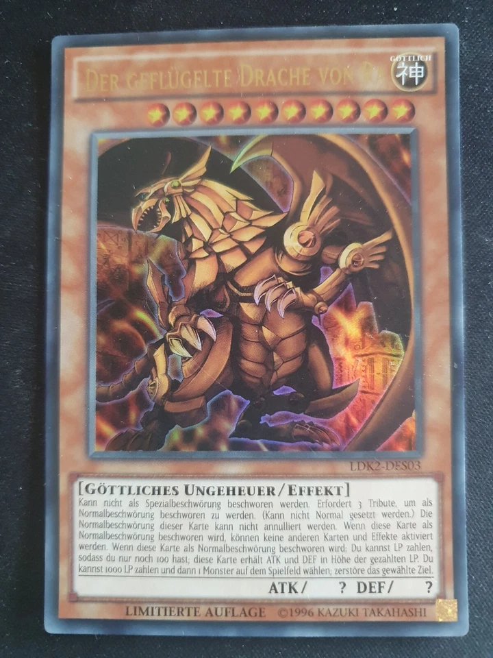 Yu-Gi-Oh! LDK2-DES03 Der geflügelte Drache von Ra Ultra Rare NM 1st - Bild 1 von 1