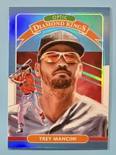 2020 Panini Donruss Optic Trey Mancini Carolina Blue and White Prizm #17 Orioles