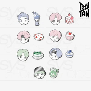 BTS TinyTAN Official Authentic Goods Badge Sweet time + Tracking Number - Picture 1 of 17