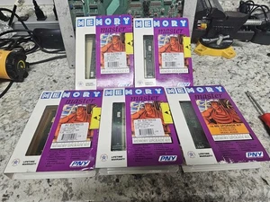 5x Rare Vintage Brand New Sealed Memory Master PNY 16MB Upgrade EDO SIMM Kits - Picture 1 of 5