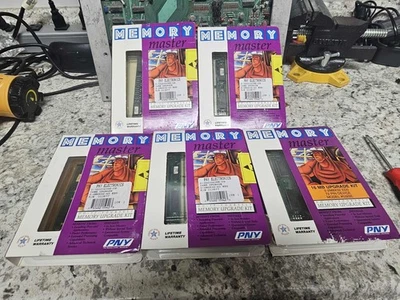 5x Rare Vintage Brand New Sealed Memory Master PNY 16MB Upgrade EDO SIMM Kits - Image 1 of 4