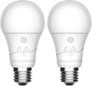 Neu GE Lighting CYNC dimmbares weiches weißes Licht A19 Smart Glühbirnen - 2er-Pack - Bild 1 von 2