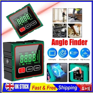 360° Magnetic Digital Protractor Angle Finder Gauge Inclinometer Level Meter - Picture 1 of 24