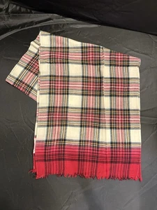 Bonpoint Kinder Karo Schal 80 % Wolle 20 % Kaschmir 66” x 16” Unisex leicht - Bild 1 von 4