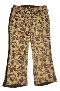 Vintage Orvis Hunting Pants Full Side Zippers - Duck/Frog Camo - Medium - Picture 1 of 11