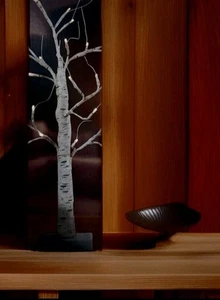 2 Ledbaum 24 Led Lichter LED-Birke Zweigbaum 60cm Timerfunktion dekorativ Neu O - Bild 1 von 4