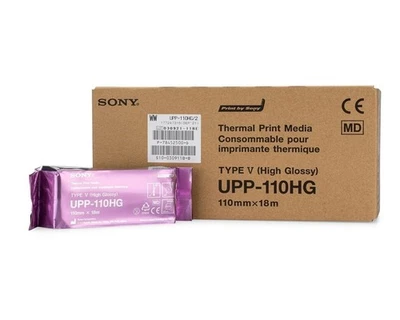 Sony UPP-110HG Thermal Print Media Video Imaging Paper 1box (10 Rolls) New - Image 1 of 4