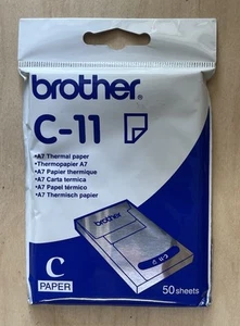 PAPEL IMPRESORA TÉRMICA BROTHER C 11 A7 50 hojas - Imagen 1 de 2
