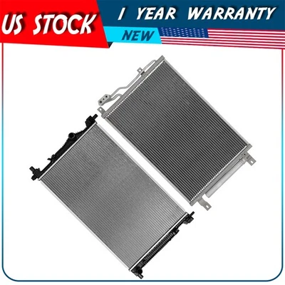 Kit de radiador y condensador de aire acondicionado para Dodge Dart 2013 2014 2015 2016 repuesto Foto 1 de 4