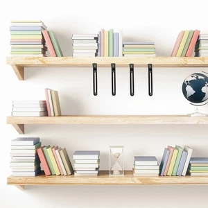 4 Pcs Furniture Corner Code L-shaped Right Angle Bracket Shelving Brackets - Picture 1 of 11