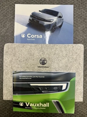 GENUINE VAUXHALL CORSA 2021-2025 SERVICE BOOK OWNERS MANUAL HANDBOOK QUICK GUIDE - Image 1 of 3