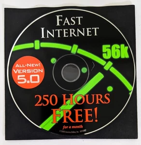 RARE Version 5.0 America Online Collectible CD, Vintage AOL Disc - FAST INTERNET - Picture 1 of 1
