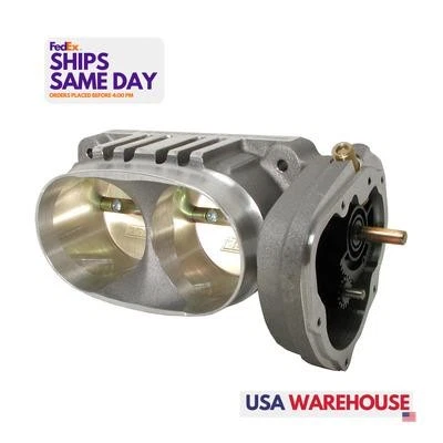 Bbk 1763, One Natural Aluminum Twin 62Mm Throttle Body Fits 05-10 Mustang Gt  - Image 1 of 4