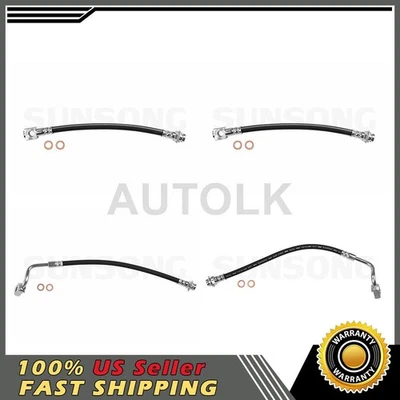 Manguera de línea de freno delantero trasero Sunsong para Chevrolet Impala_LK 2006 2007 2008 2009 Foto 1 de 4