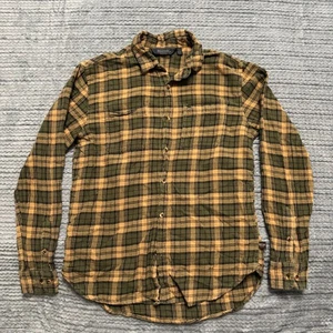 Regatta Great Outdoors Mens Plaid Flannel Shirt Medium Green Yellow Casual Shirt - Picture 1 of 9