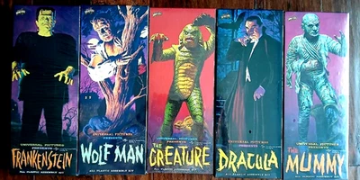 1999 SEALED Set of 5 Universal Monster Aurora Model Kit Toys R Us Exclusive NEW - Image 1 of 4