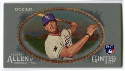 2017 Topps Allen and Ginter X Mini Silver #92 Hunter Dozier 1/1 - Image 1 of 2