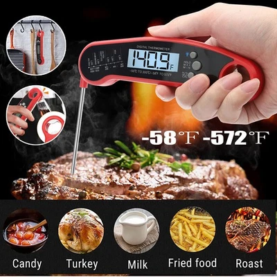 Instant Read Digital Meat Thermometer Fast for Kitchen Food Cooking BBQ Grilling - Image 1 of 4