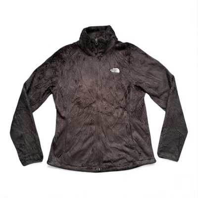 North Face Jacket Women M Black Teddy Fleece Full Zip Fluffy Fuzzy Osito Hiking - Image 1 of 4
