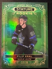 FILIP KRAL 2022-23 UPPER DECK STATURE GREEN RC PARALLEL /99 #132
