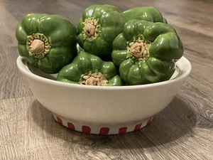 McNees Original Ceramic Peppers Bowl Vegetable Veggies Kitchen Garden 5010 Decor - Picture 1 of 8