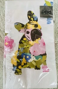 Neue Buffet Serviette 15 Stück Französische Bulldogge - Bild 1 von 2
