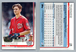 2019 TOPPS SP SHORT PRINT IMAGE VARIATION GIMMICK 176 TREA TURNER NATIONALS - Picture 1 of 1