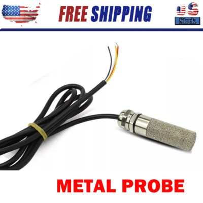Sensor de temperatura y humedad DC 5V-28V sonda impermeable de metal RS485 EE. UU. Foto 1 de 4
