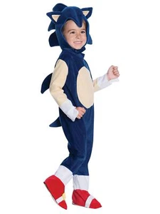 Child Toddler Sonic the Hedgehog Official Fancy Dress Costume Romper - Picture 1 of 5