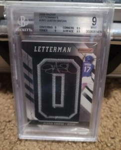 2008 Razor Letterman 5 Justin Smoak 1/5 Beckett 9 BGS Graded #JSO