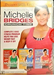 MICHELLE BRIDGES: CRUNCH TIME - NEW 3 DVDs - Picture 1 of 2