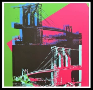 ANDY WARHOL - "BROOKLYN BRIDGE" - TRIAL Siebdruck - HOLZVERSAND - GARANTIERTE SCHÖNHEIT! - Bild 1 von 5
