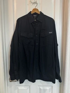 Blackhawk Warrior Wear Shirt Men's L Tactical Cotton Canvas Navy Cargo Pockets - Picture 1 of 5