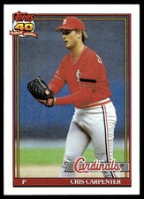 1991 Topps Cris Carpenter St. Louis Cardinals #518