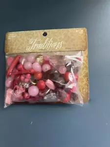 Traditional Mixed Bead Craft Set - 170 grams in Shades of Pink/Red (SR256) - Picture 1 of 1