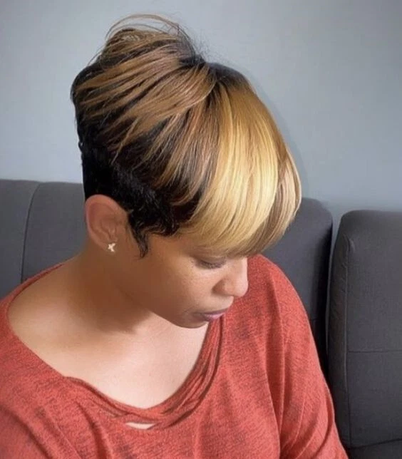 Peluca Corte Pixie para Mujeres Negras Pelucas de Cabello Humano Corto Ombre Ninguno Pelucas de Encaje EE. UU. Foto 1 de 2