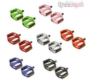 ALTA Alloy 1/2" OR 9/16" Axle Flat Platform Pedal for Track Fixie MTB Cruiser - Picture 1 of 22