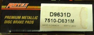 Juego de pastillas de freno de disco trasero, semimetálico - D9631D se adapta a Mitsubishi 3000GT (4x4) - Imagen 1 de 1