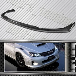 CS2-Style For 2011-2014 Subaru WRX STi Real Carbon Fiber Front Bumper Body Lip - Picture 1 of 5