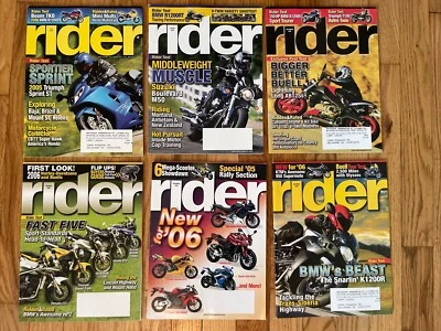 2005 Rider magazines Complete 6 issues July-December - Image 1 of 4