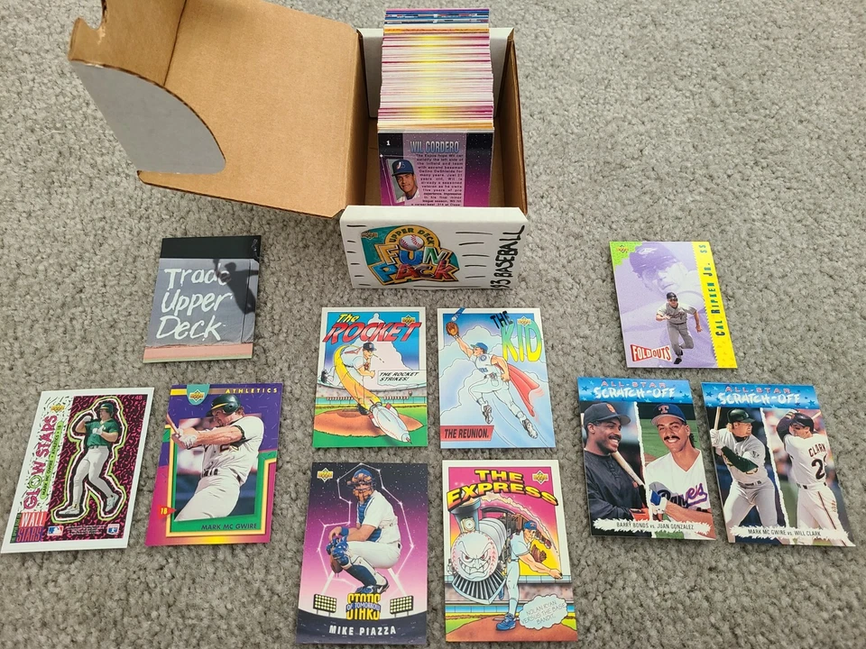 1993 Upper Deck Fun Pack Baseball Card Singles + Inserts - Complete Your Set - Image 1 of 4