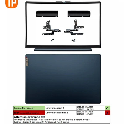 For Lenovo ideapad 5 15ITL05 15ARE05 15IIL05 LCD Lid Back Cover Case/Bezel/Hinge