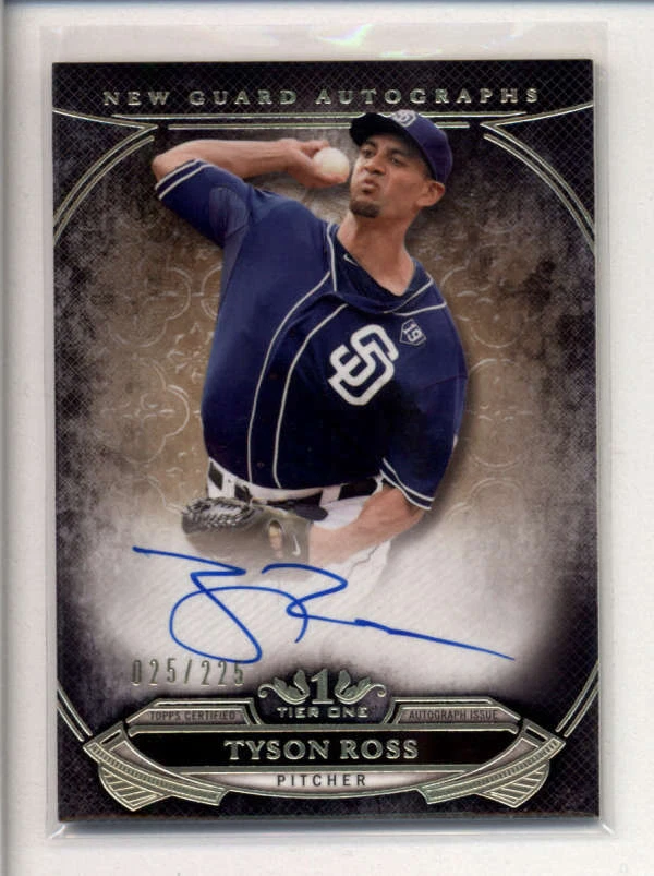 TYSON ROSS 2015 TOPPS TIER ONE NEW GUARD AUTOGRAPH AUTO #025/225 AK2079 - Изображение 1 из 1