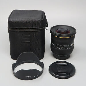 Sigma 10-20mm F/4-5.6 EX DC HSM lens for Nikon w/ Hood