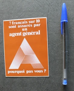 Aufkleber / Sticker - 7 von 10 Franzosen versichert durch einen Generalagenten - Bild 1 von 2