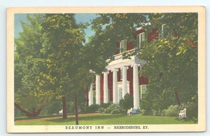 Postal Beaumont Inn Harrodsburg Kentucky AAA, AHA aprobado - Imagen 1 de 3