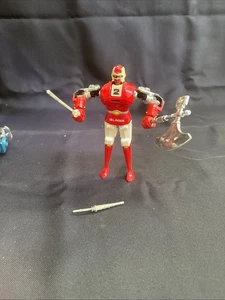 Vintage Gordian Delinger Japan roter Popy Druckguss-Schutz Dardian Deluxe Roboter SCHÖN - Bild 1 von 6