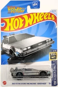 2024 Hot Wheels Back to the Future Time Machine Hover Mode #60 | HW Screen Time - Picture 1 of 2